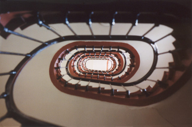 Paris apartment stairway