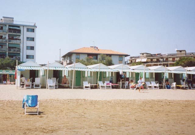 Cabanas on the Lido, Venice, Italy