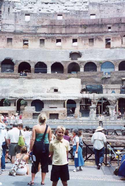 Scott McQueen at the Colosseum, Rome, Italy