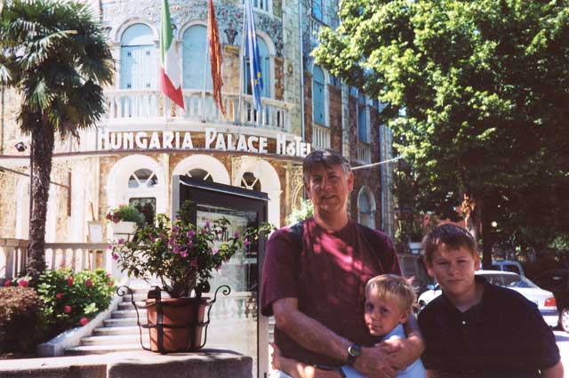 Hungaria Palace hotel in Lido, Venice, Italy