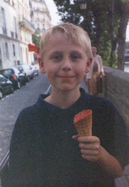 Scott McQueen with Berthillon ice cream