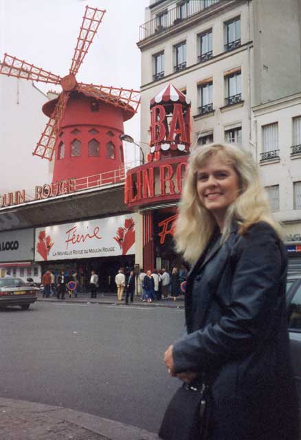 Nancy McQueen at the Moulin Rouge