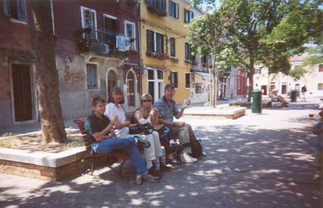 Lunch in Murano, Venice, Italy