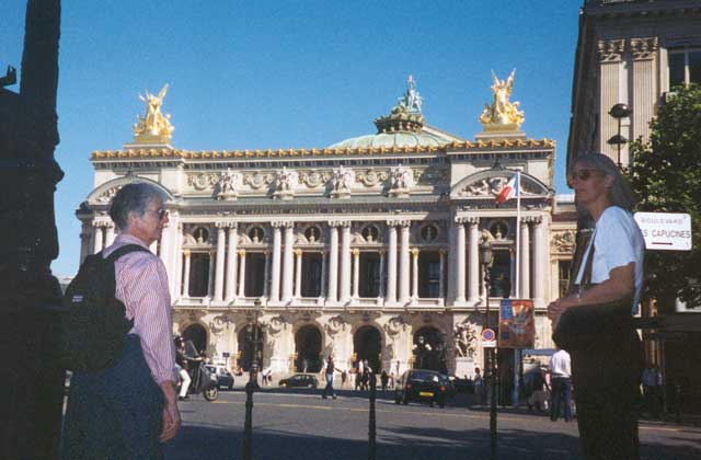 Frances McQueen and Susan McQueen at the Paris Opera