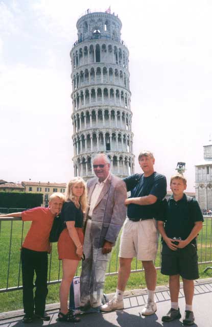 McQueens at the Leaning Tower in Pisa, Italy