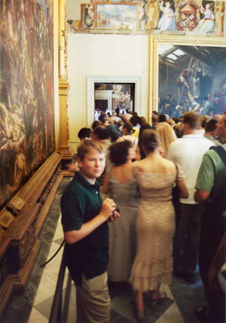 Sean McQueen in the Vatican Museum