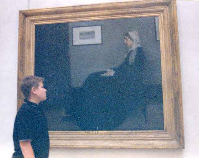 Sean McQueen with Whistler's Mother